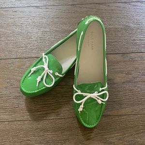 Cole Haan Patent Leather Boat Shoes